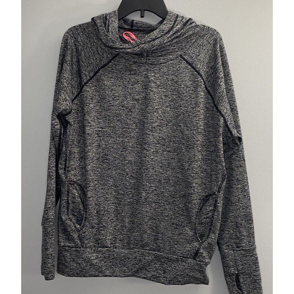 Sweaty Betty Women's Activewear Hoodie Gray Space Dye Poly Elastane M Medium